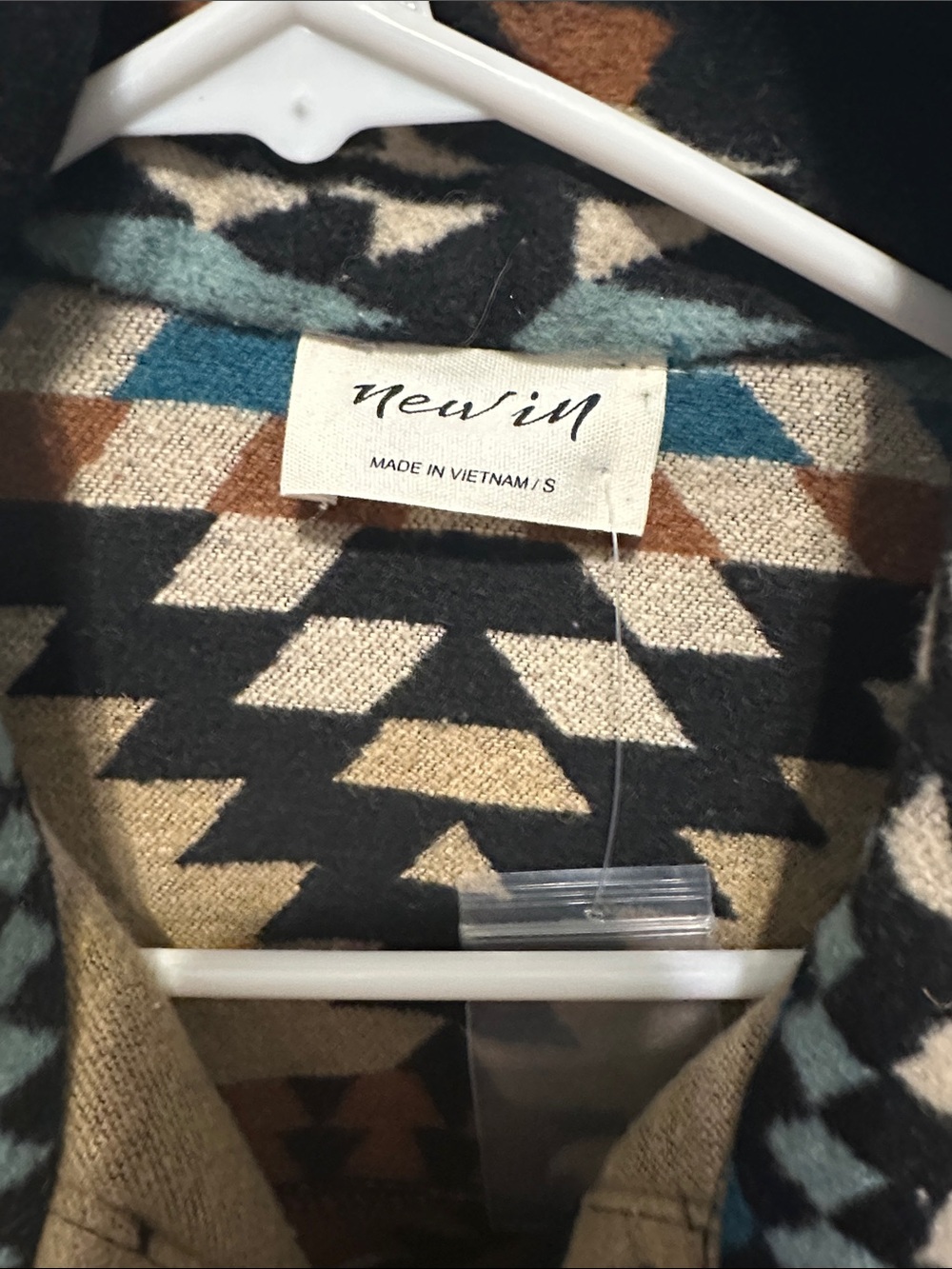 Aztec Western Boho Button-Up Jacket Shacket UNIQLO - Picture 3 of 4